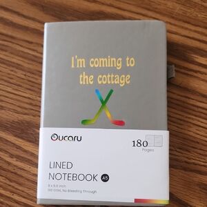 Heated Rivalry Gray Lined Notebook - 180 Pages